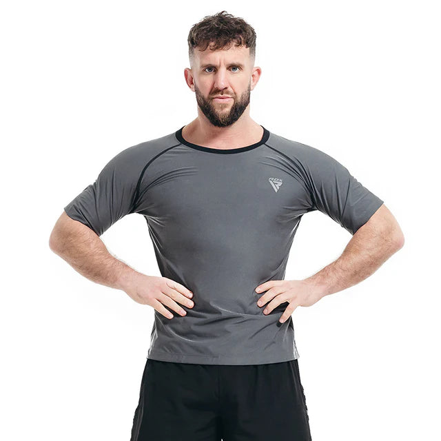 RDX T2 BLACK SHORT SLEEVE T-SHIRT HYPOALLERGENIC AND ABSORBENT