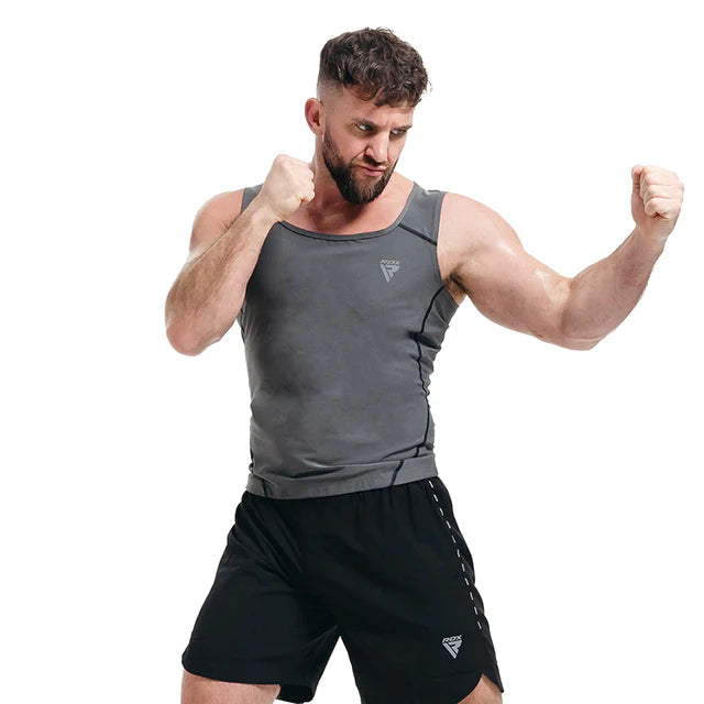 RDX T2 BLACK SHORT SLEEVE T-SHIRT HYPOALLERGENIC AND ABSORBENT