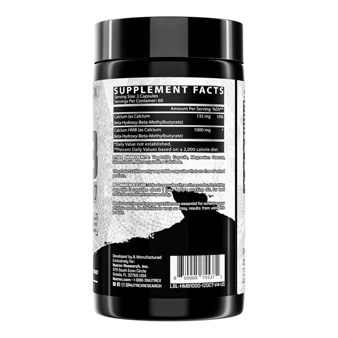 HMB 1000 -120 Capsulas (Nutrex)