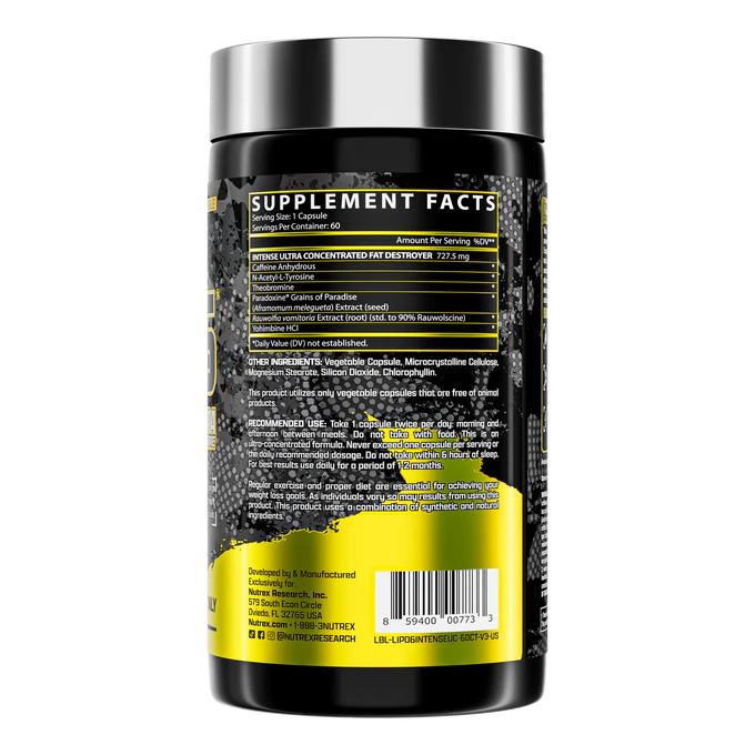 LIPO-6 BLACK INTENSE 60 caps (Nutrex)