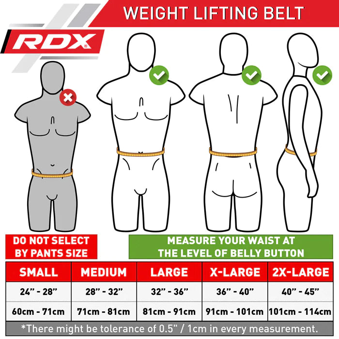 Cinturón de gimnasio de cuero RDX de 6 pulgadas