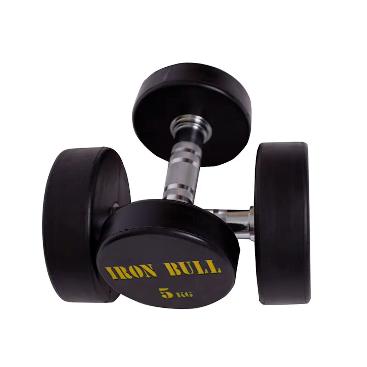 Mancuernas IRONBULL amarillo engomadas 2.5 - 35 kgs