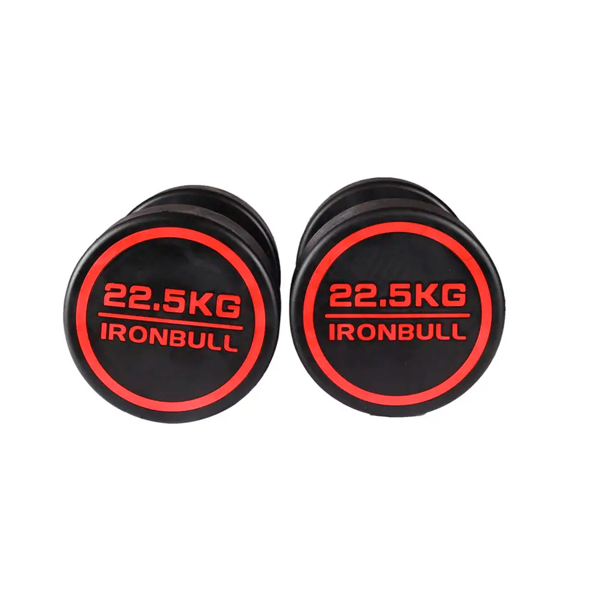 Mancuernas IRONBULL engomada rojo 2.5 - 35 kgs