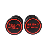 Thumbnail for Mancuernas IRONBULL engomada rojo 2.5 - 35 kgs