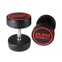 Thumbnail for Mancuernas IRONBULL engomada rojo 2.5 - 35 kgs