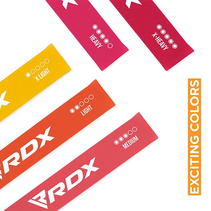 RDX MP 5 EN 1 BANDAS DE ESTIRAMIENTO CORPORAL Y ASISTENCIA PARA DOMINADAS PARA ENTRENAMIENTO ROSA