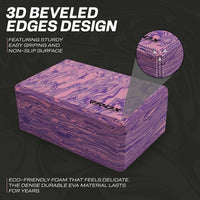 Thumbnail for BLOQUE DE YOGA ANTIDESLIZANTE DE ESPUMA EVA DE PP RDX DE ALTA DENSIDAD PURPURA