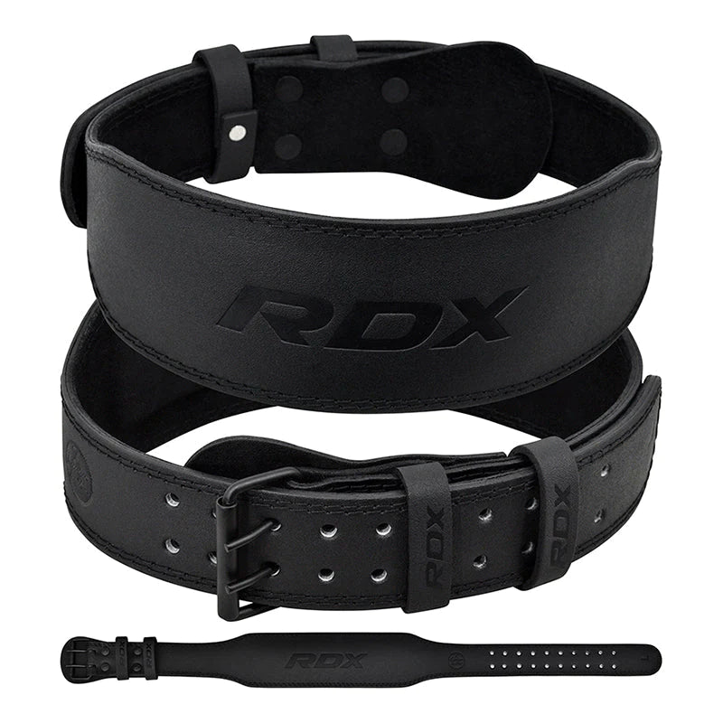 Cinturón de gimnasio de cuero RDX de 6 pulgadas