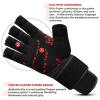 Thumbnail for RDX L7 Leather Weight Lifting Gym Glove