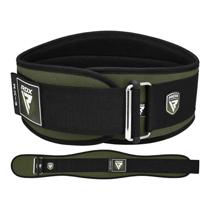Cinturón de gimnasio de neopreno para levantamiento de pesas RDX X3 de 6.5 pulgadas