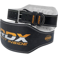 Thumbnail for Cinturón de gimnasio de cuero RDX de 6 pulgadas