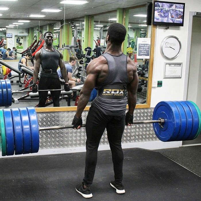 Cinturón de gimnasio de cuero RDX de 6 pulgadas