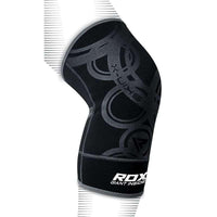 Thumbnail for RDX K1 Soporte de rodilla Manga de compresión antideslizante para atletas Negro / Gris - Chelo Sports