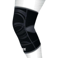 Thumbnail for RDX K1 Soporte de rodilla Manga de compresión antideslizante para atletas Negro / Gris - Chelo Sports