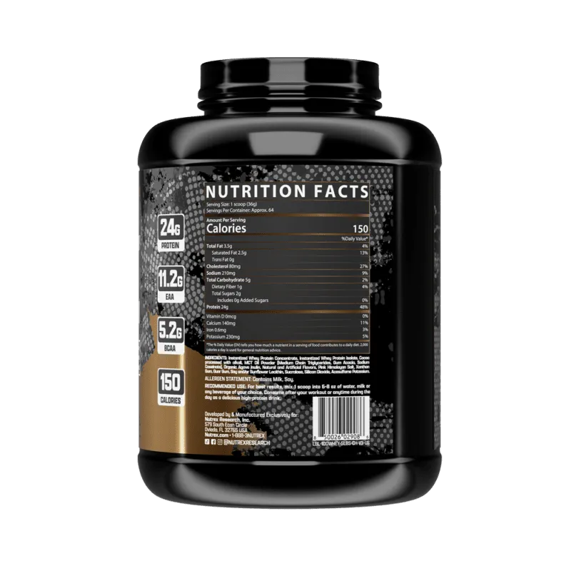 100% WHEY Premium Whey Concentrate &amp; Isolate