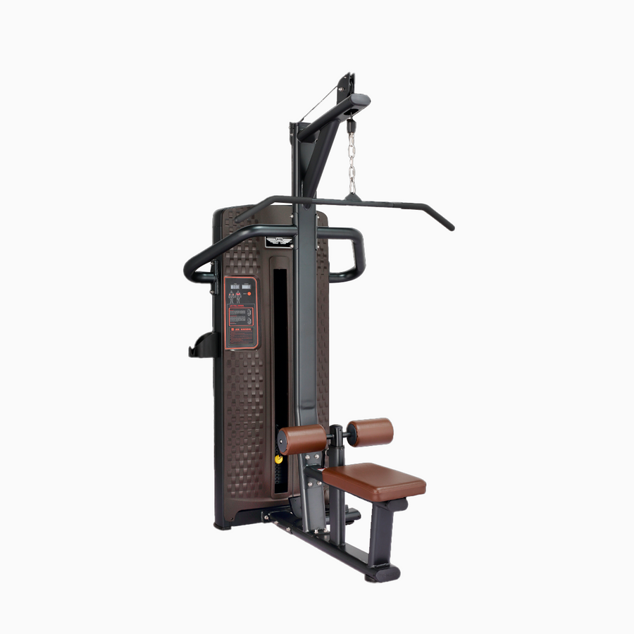 Máquina Jalón Lateral M9 en Bolivia - vista frontal - Chelo Sports