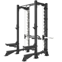 Power rack with smith
