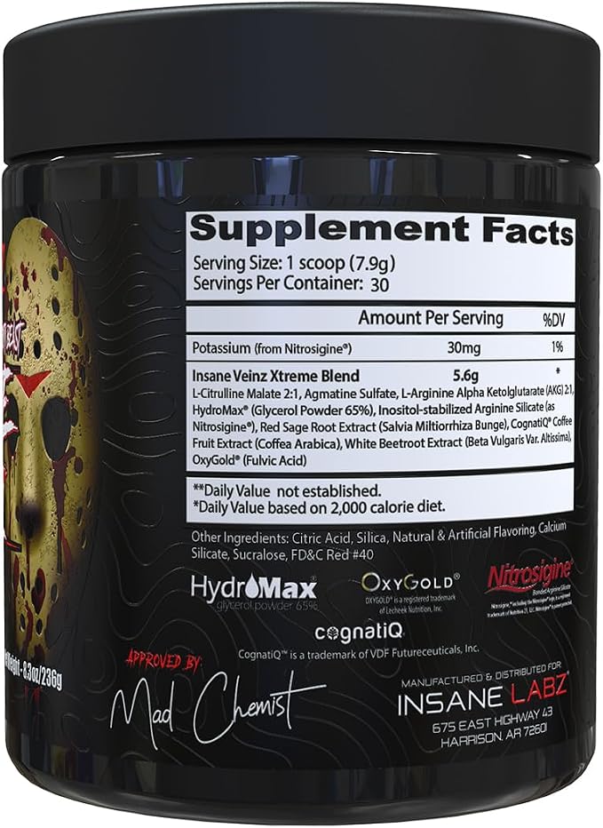 Insane Veinz xtreme 30 servicios (Insane Labz)