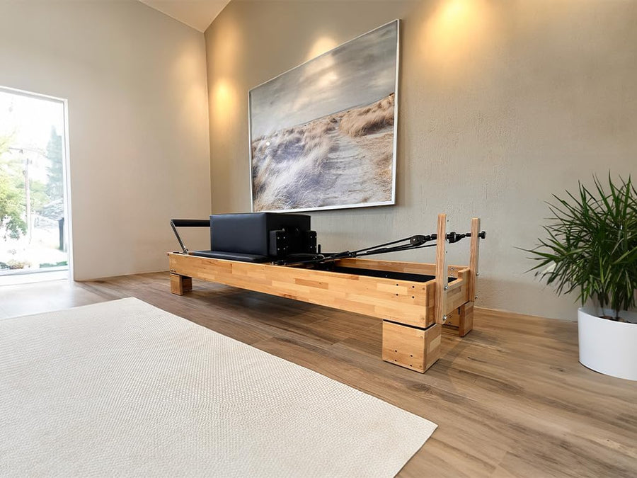 Cama reformer de Pilates en Bolivia - estructura con carro y resortes - Chelo Sports