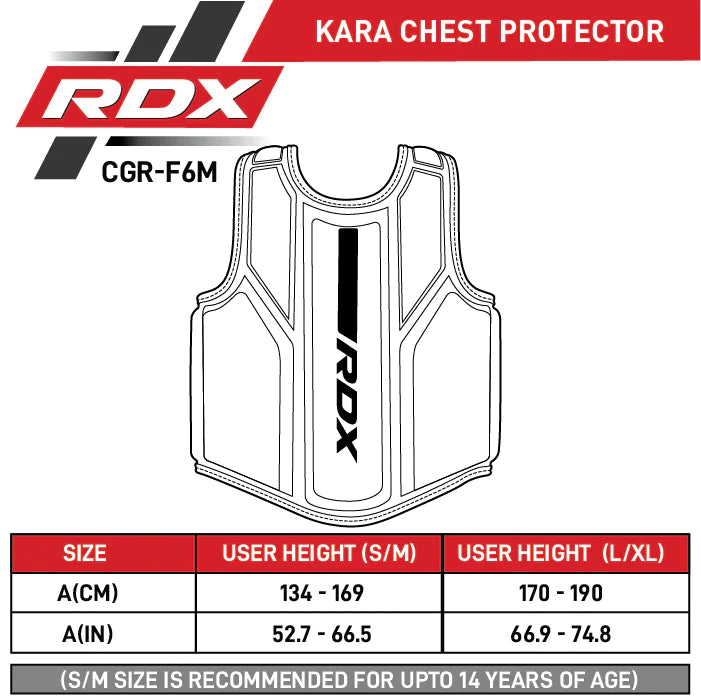 Protector de pecho RDX F6 Kara en Bolivia - colores para entrenador - Chelo Sports
