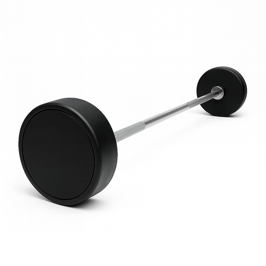 Rubber barbell con barra recta 10-30 Kgs.