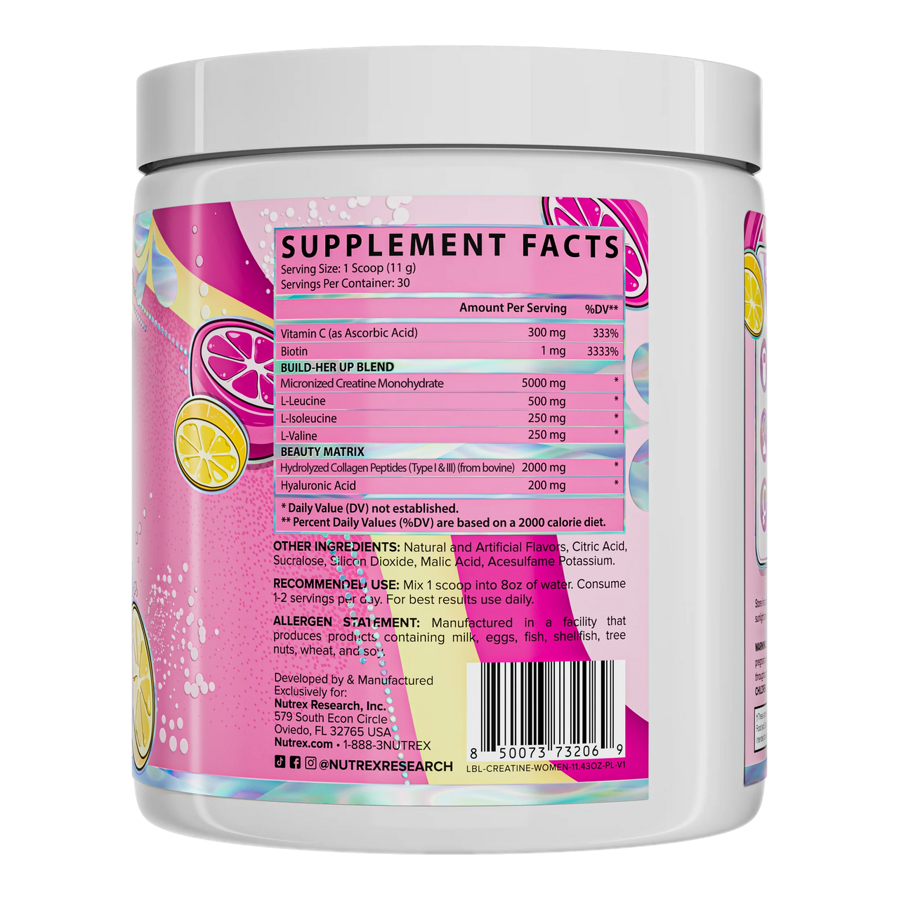 Creatina monohidratada para mujeres (Nutrex)