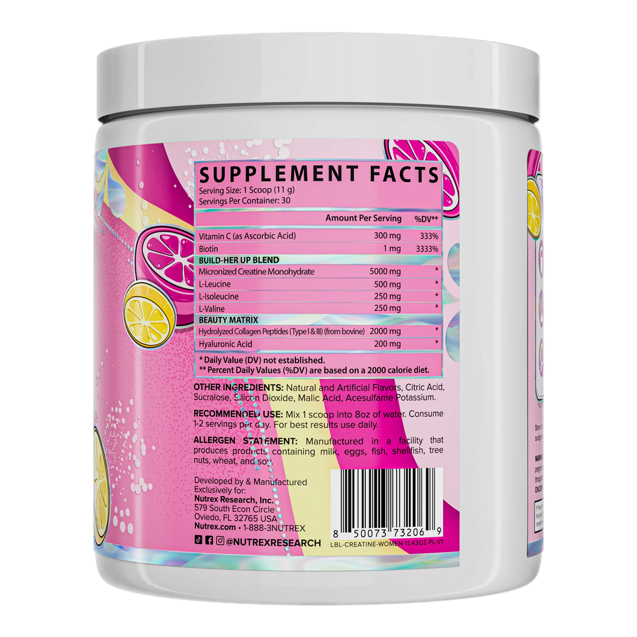 Creatina monohidratada para mujeres (Nutrex)