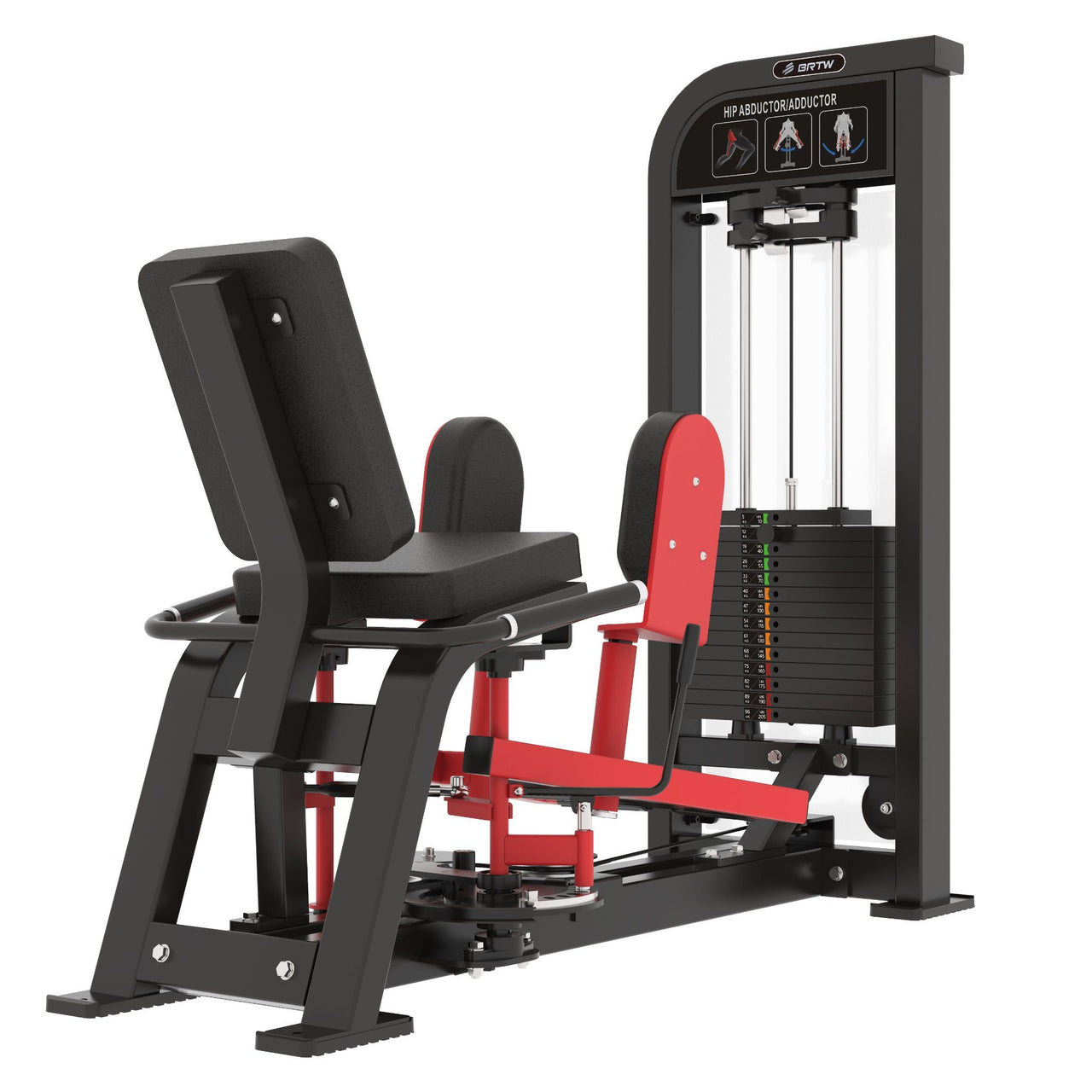 Máquina de Abductores y Aductores STRENGTH Serie Sport en Bolivia - vista frontal 3/4 - Chelo Sports