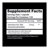 Yohimbine HCL 120 Cápsulas (Insane Labz)