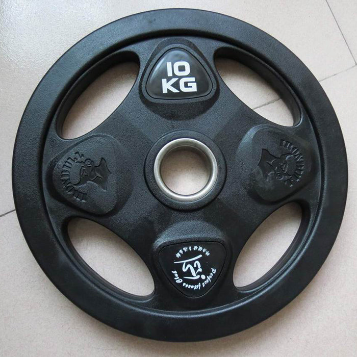 Disco engomado con agarres en Bolivia - detalle de placa y peso - Chelo Sports
