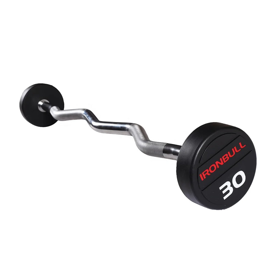 Rubber barbell ironbull curvo 10-30 Kgs.