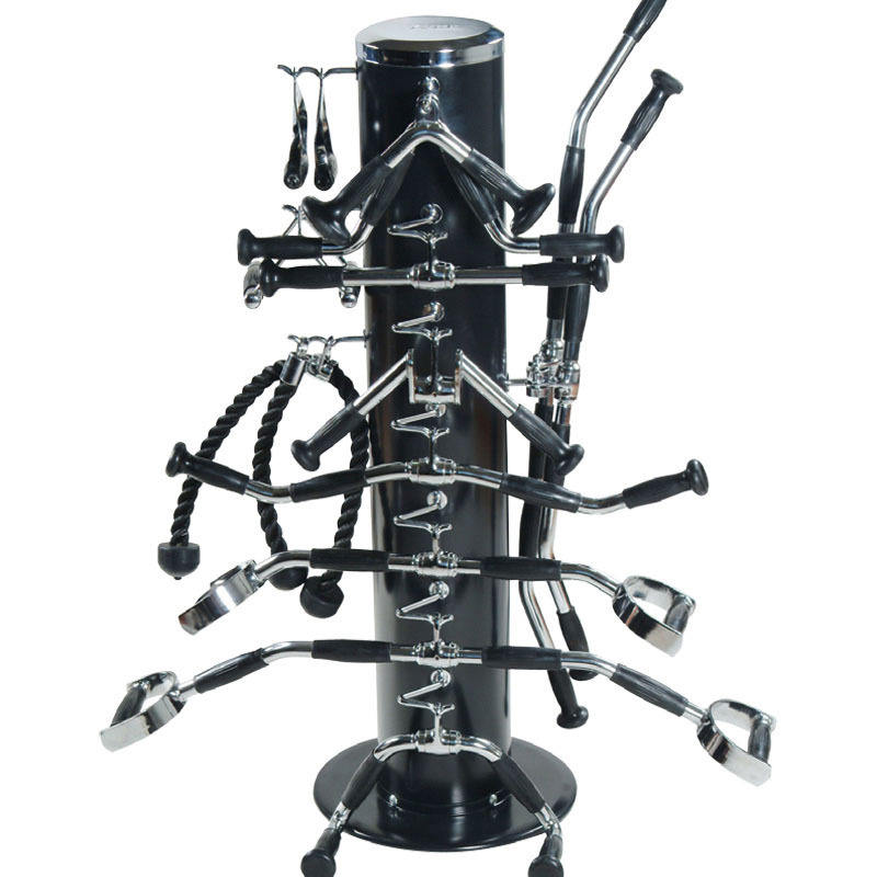 Rack para manijas de accesorios deportivos de gimnasio