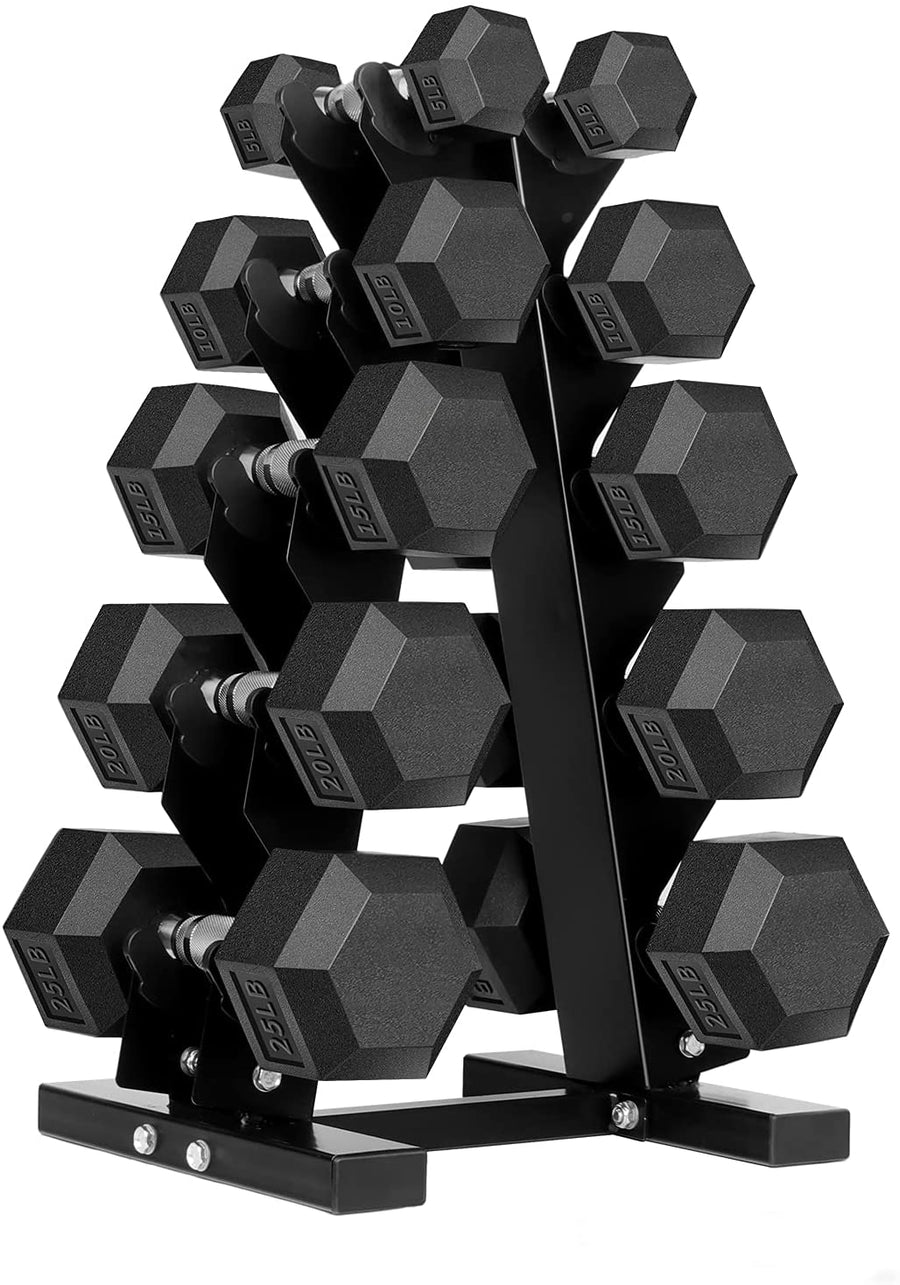 Rack para 5 pares de mancuernas en Bolivia - soporte compacto para gimnasio - Chelo Sports