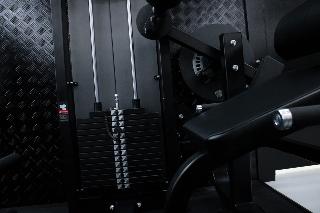 Máquina Abdominal Crunch Dual HS en Bolivia - detalle de apoyos y agarres - Chelo Sports