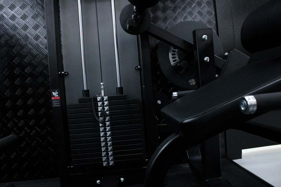 Máquina Abdominal Crunch Dual HS en Bolivia - detalle de apoyos y agarres - Chelo Sports