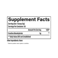 Creatine premium monohidratada (Raw)
