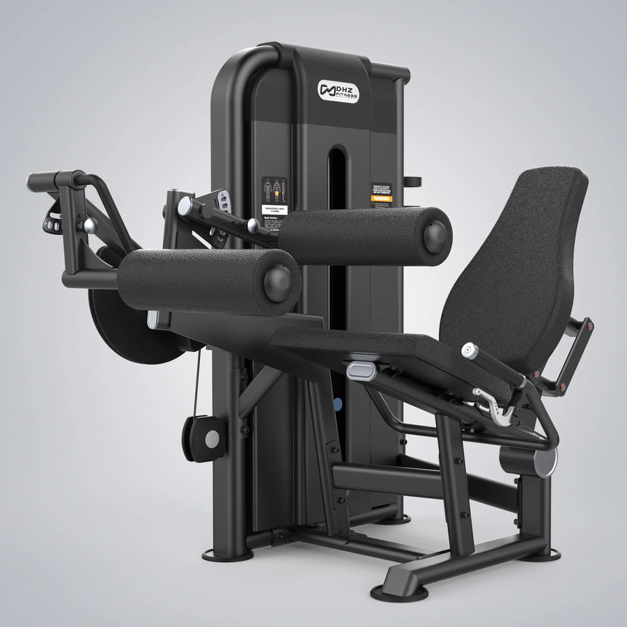 Máquina Seated Leg Curl ALIEN en Bolivia - vista frontal - Chelo Sports
