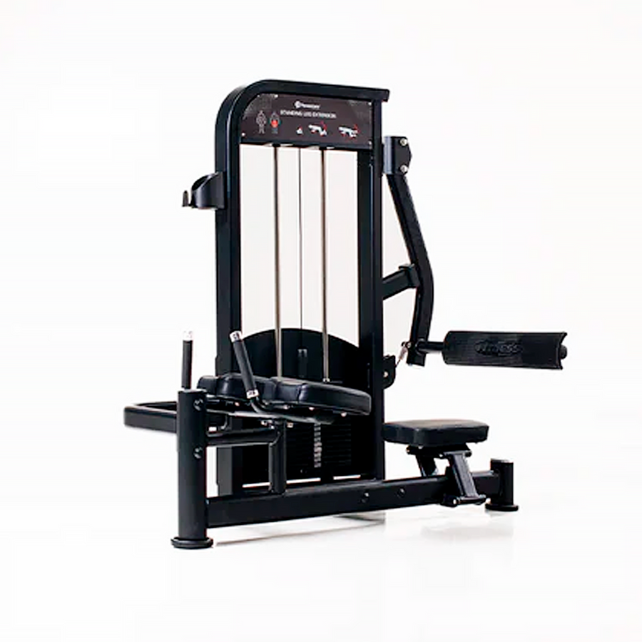 Máquina Standing Leg Extension SL en Bolivia - vista frontal - Chelo Sports