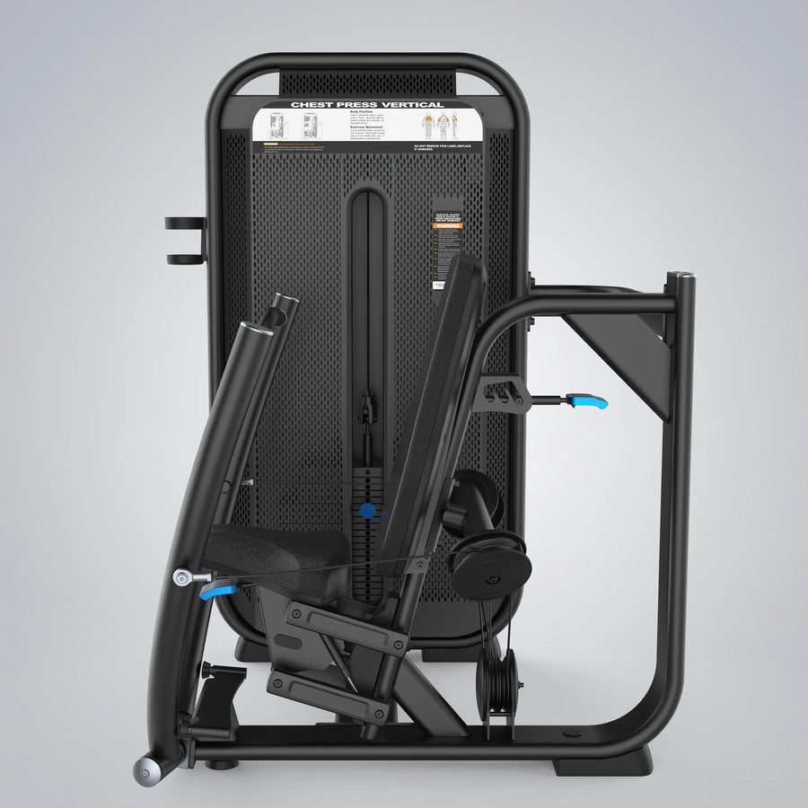 Vertical Press Fusion Pro en Bolivia - detalle de asiento y agarres - Chelo Sports