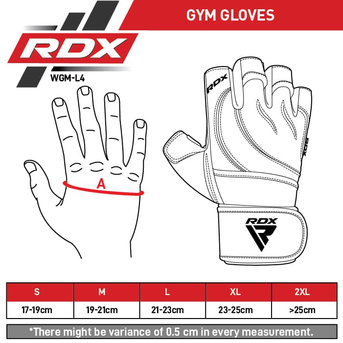 RDX L4 Open Finger Weight Lifting Gym Gloves 