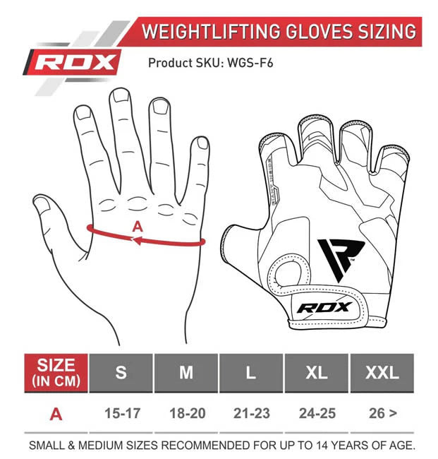 Guantes RDX F6 en Bolivia - modelo fitness para pesas - Chelo Sports