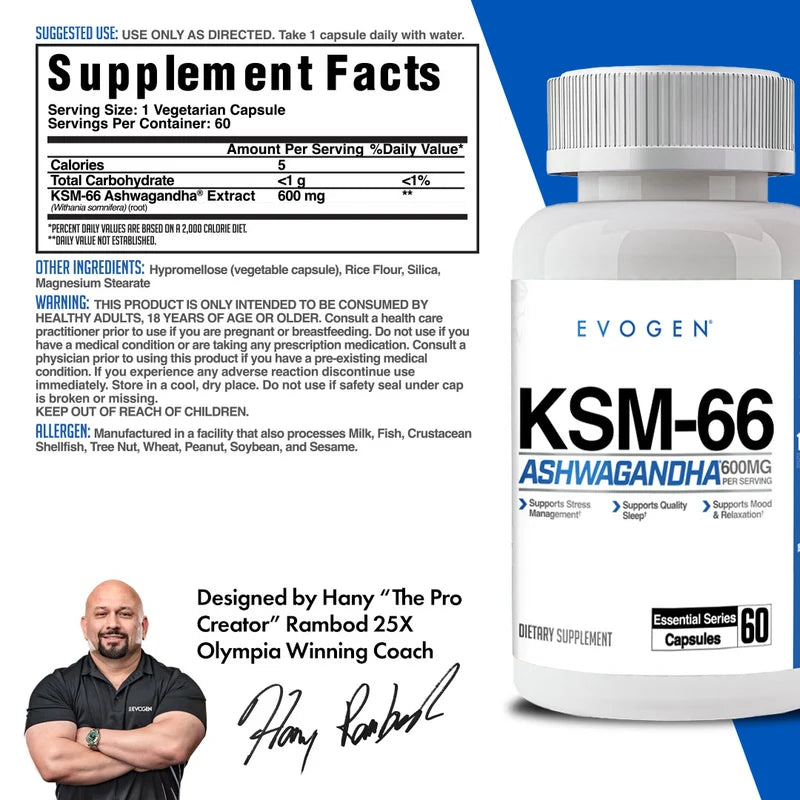 KSM-66 Ashwagandha 60 cap. (Evogen)