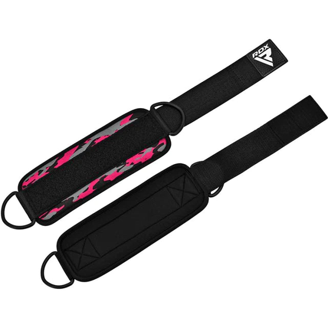 Correas RDX A4 rosadas para gimnasio en Bolivia - par acolchado - Chelo Sports