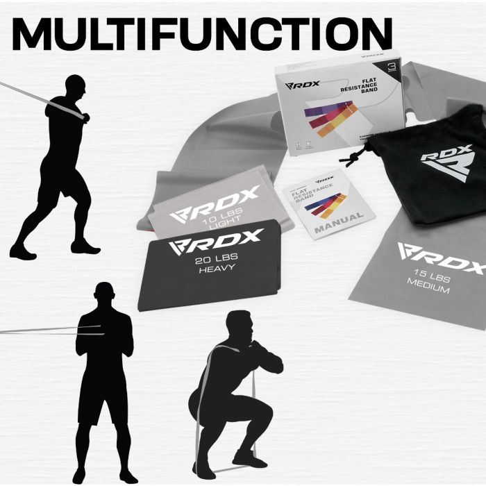 RDX B2 TPE FLAT RESISTANCE TRAINING BAND SET