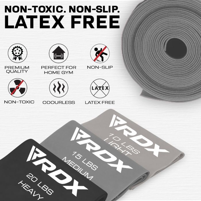 RDX B2 TPE FLAT RESISTANCE TRAINING BAND SET