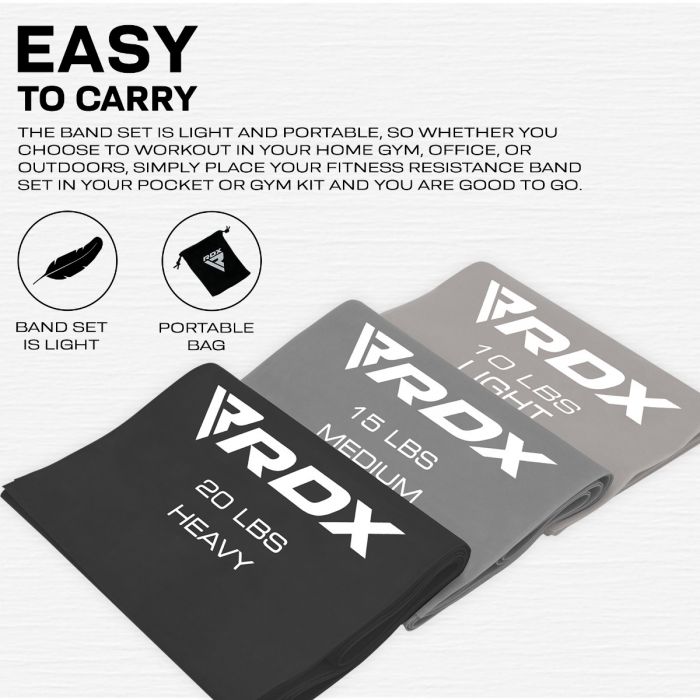 RDX B2 TPE FLAT RESISTANCE TRAINING BAND SET