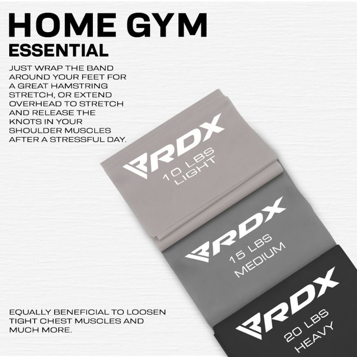 RDX B2 TPE FLAT RESISTANCE TRAINING BAND SET