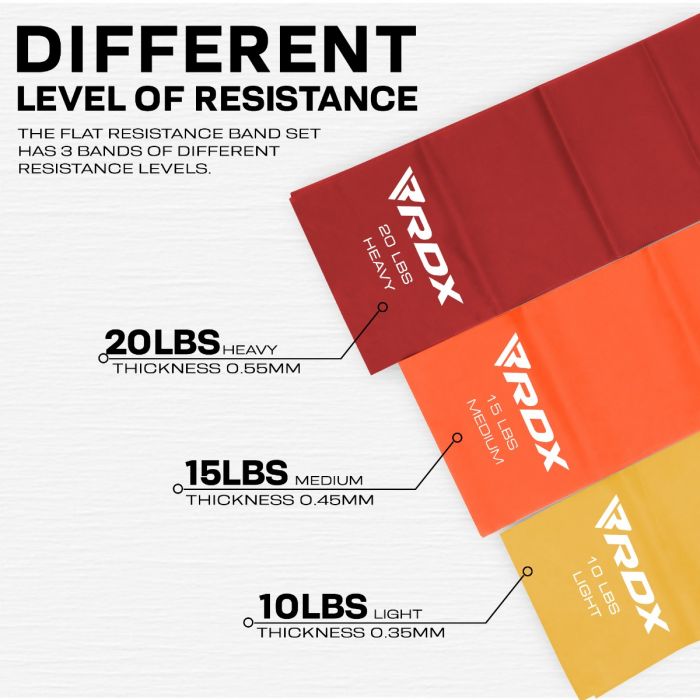 JUEGO DE BANDAS DE ENTRENAMIENTO DE RESISTENCIA PLANAS RDX B4 TPE