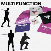 Thumbnail for RDX B5 TPE FLAT RESISTANCE TRAINING BAND SET