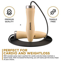 Thumbnail for RDX W2RDX BR JUMP ROPE WITH WOODEN HANDLES 10.3 FEET